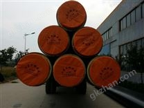 河南預(yù)制聚氨酯直埋鋼套鋼蒸汽保溫管